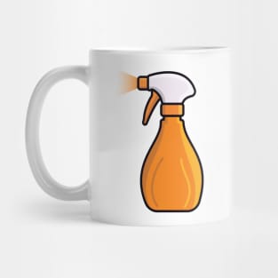 Disinfect and Cleaning Spray Bottles vector illustration. Home cleaning service objects icon concept. Cleaning spray bottle nozzle close up vector design. Mug